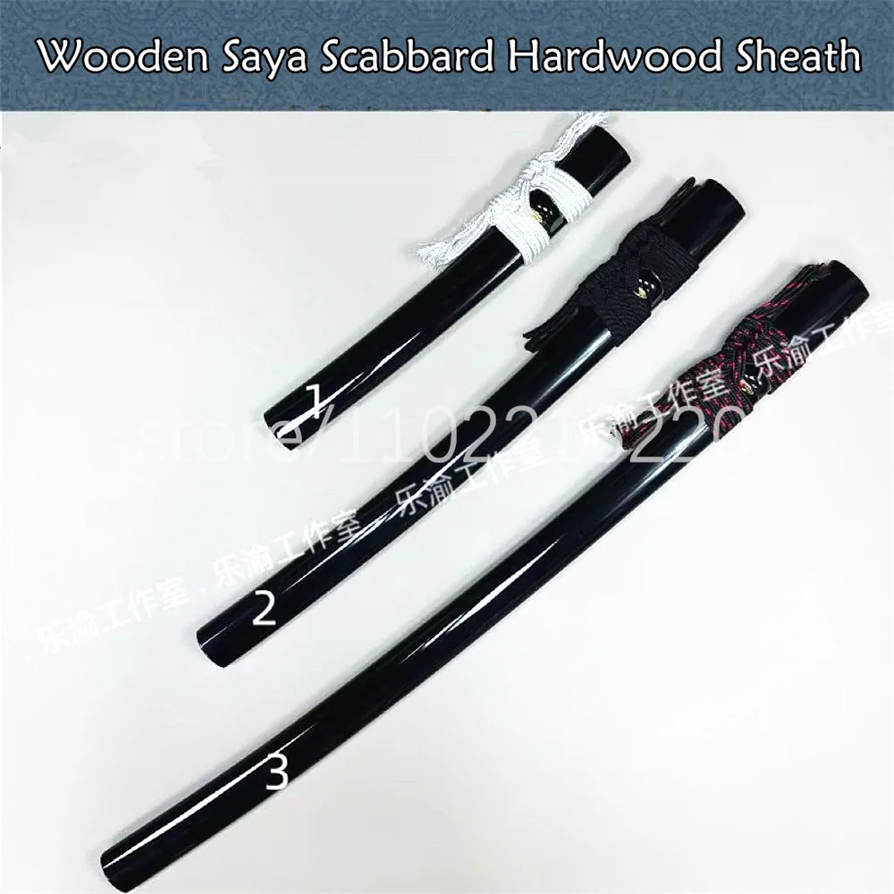 Good Quality Wooden Black Saya Scabbard Hardwood Sheath For Japanese Sword Wakizashi Tanto Samurai Katana Brand New