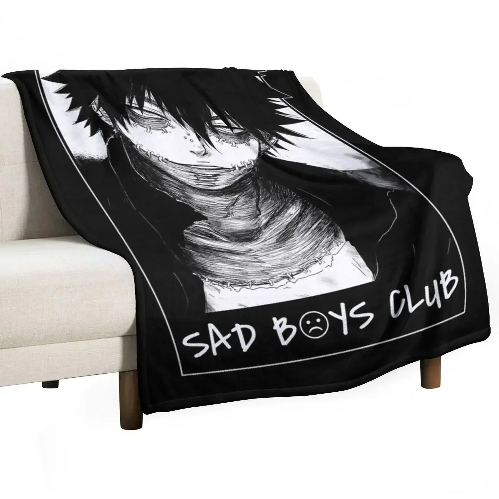 

SAD CLUB (Dabi Blueflame) Throw Blanket Warm Soft Plush Plaid Blankets