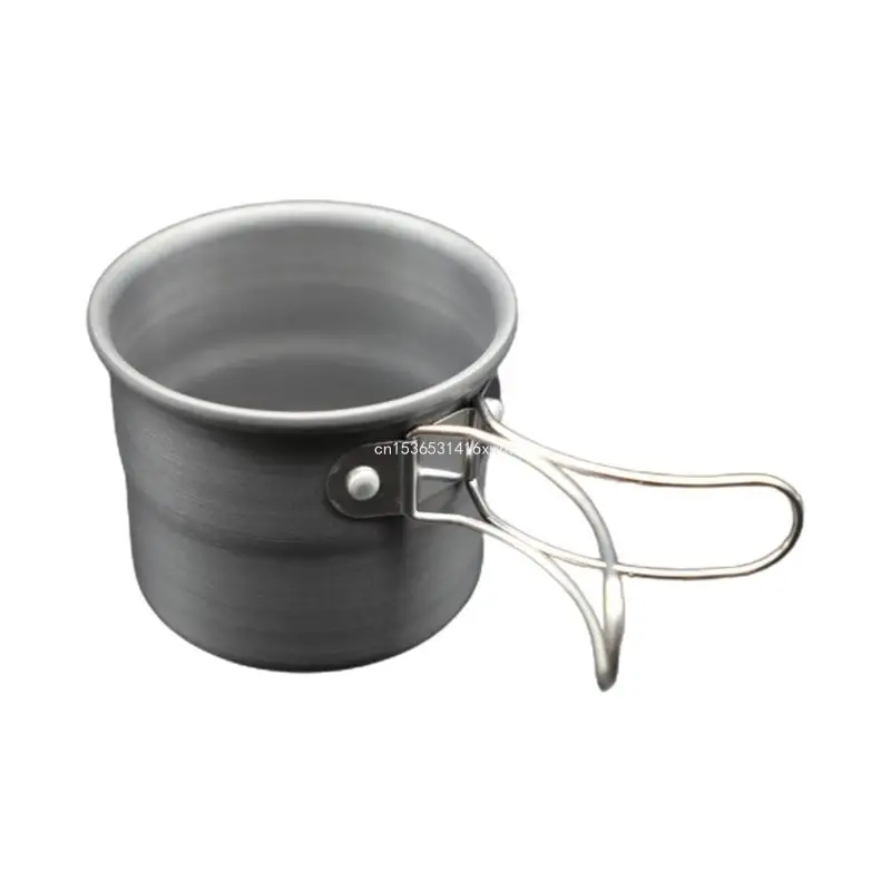 Dropship Ultralight Aluminum Alloy Camping Cups Outdoor Portable Camping Mugs Water Cups Coffee Mugs with Foldable Handle