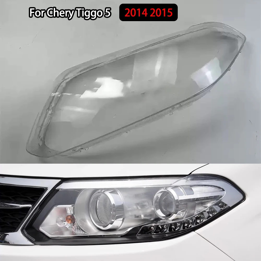 

For Chery Tiggo 5 2014 2015 Headlight Cover Transparent Headlamp Shell Lamp Shade Lens Replace Original Lampshade Plexiglass