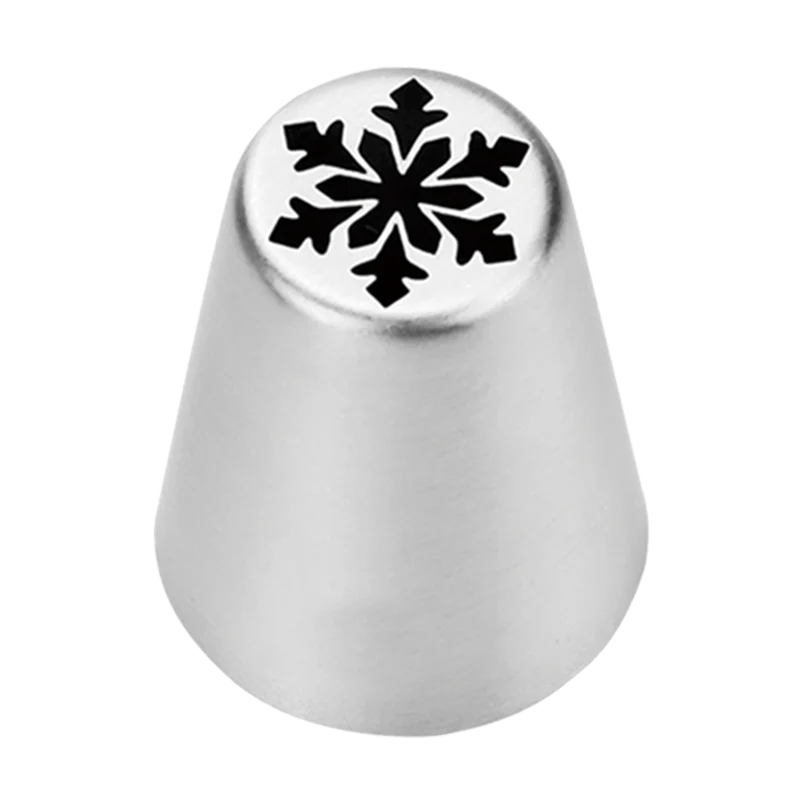 Free Shipping MRF Stainless Steel 18/8 Pastry Icing Tips Cake Decorating X-Mas Snowflake Shape Piping Nozzle #XM03