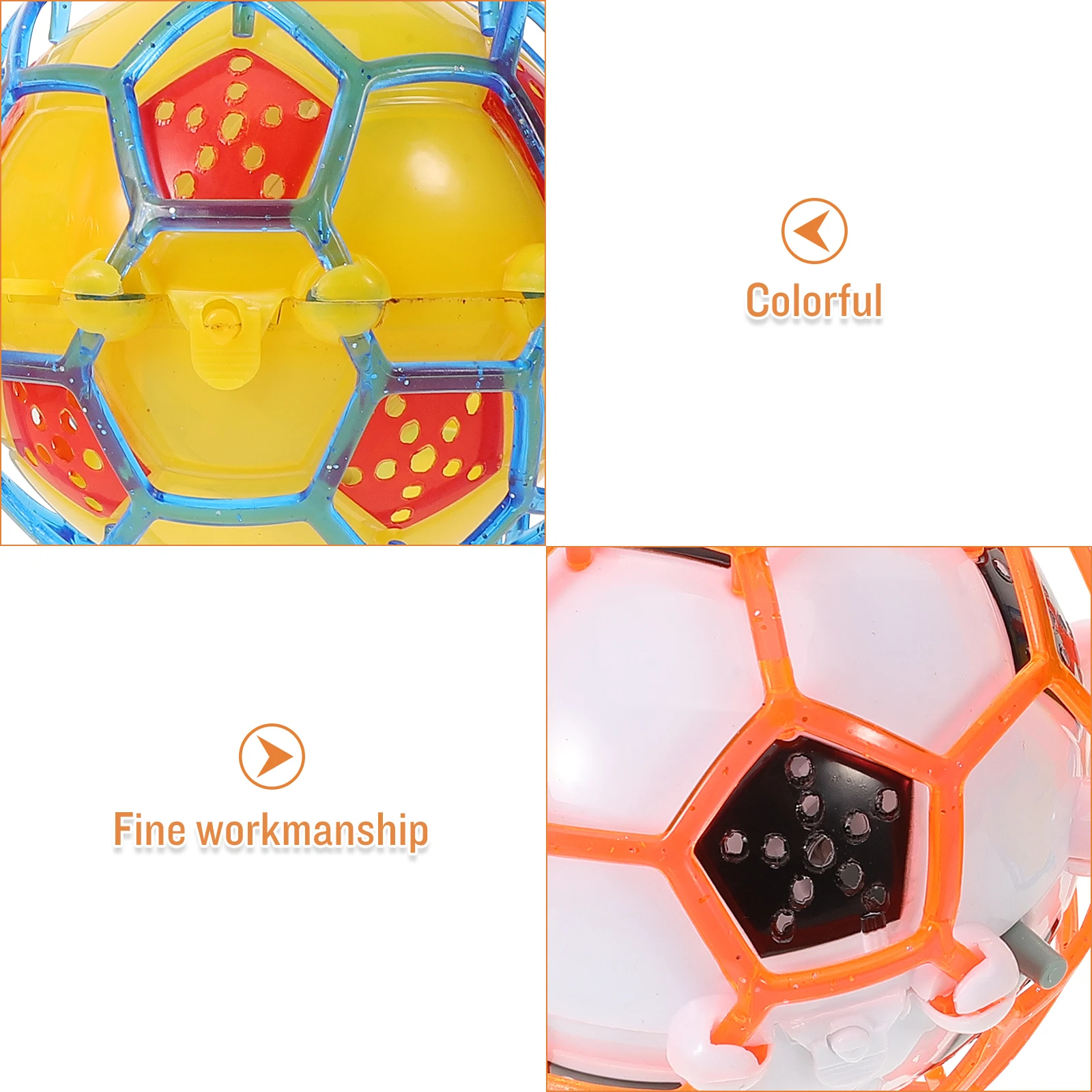Balle de danse lumineuse pour enfants, 2 pièces, jouet de saut de Football lumineux, couleurs assorties, Flash lumineux, Football foncé, gonflable