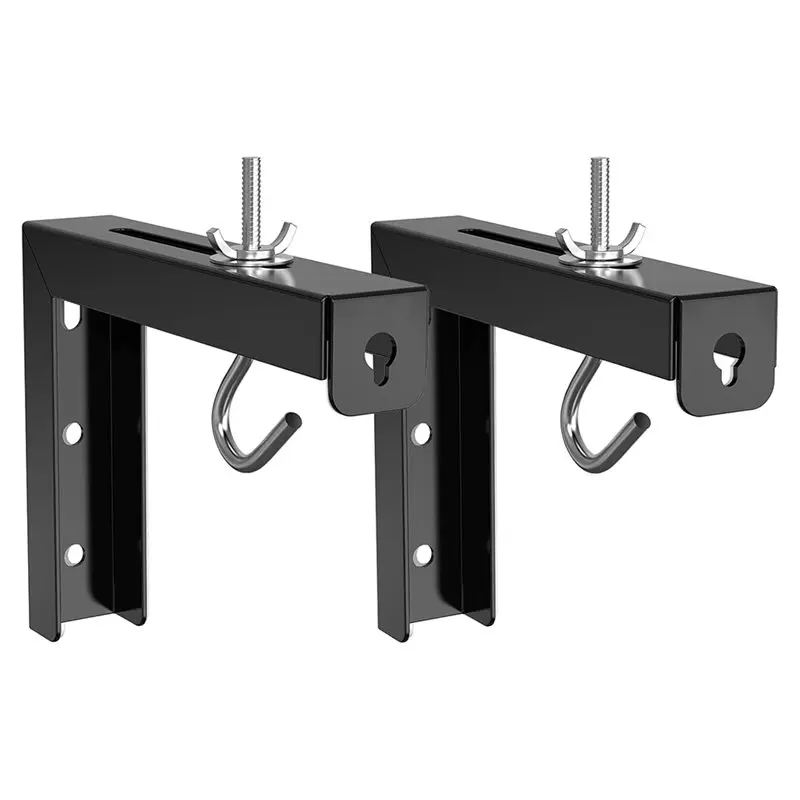 

Универсальные L-образные кронштейны ABBO для проекционных экранов, настенное и потолочное крепление, регулируемое удлинение на 6 дюймов с комплектом крюков