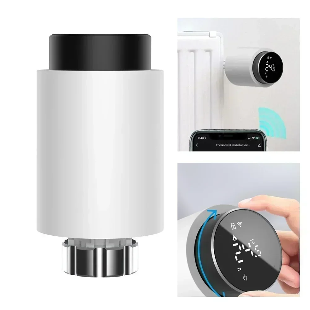 Tuyas Smart Zigbees 3.0 Thermostatic Radiator Valve Zigbees Thermostat Thermostatic Head Temperature Smarts Lifes Google Alexas