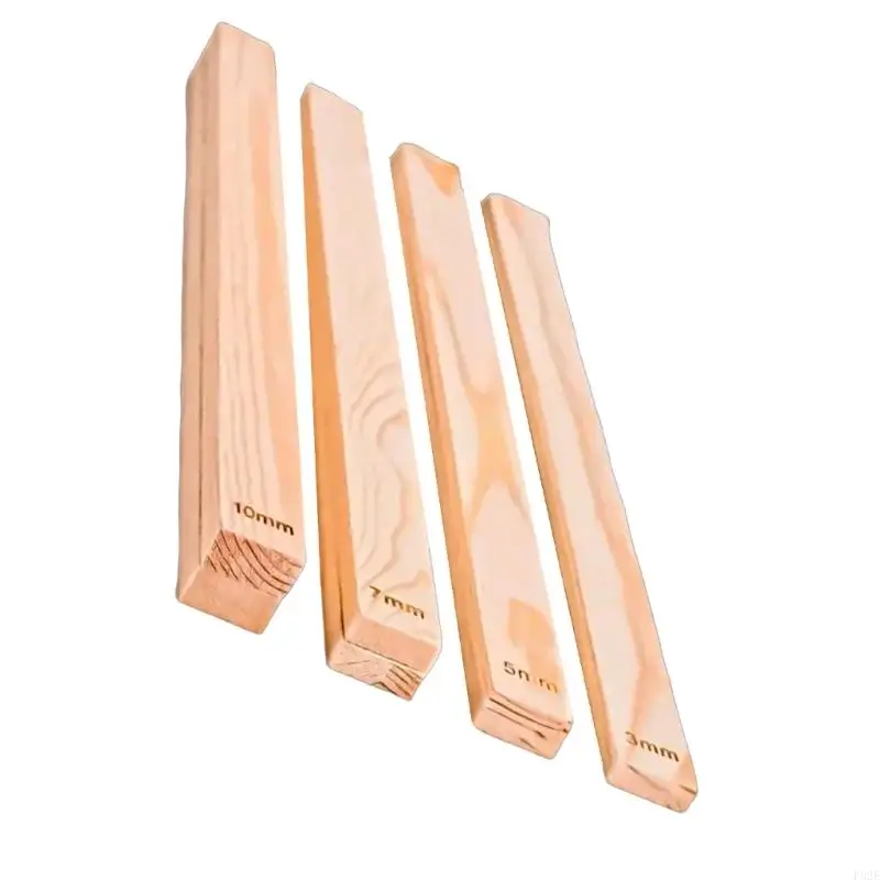 P82E 8Pcs Pottery Teaching Rolling Mud Guide Clay Tool for Pottery Teaching Polymer Clay Depth Guide Pottery Tool