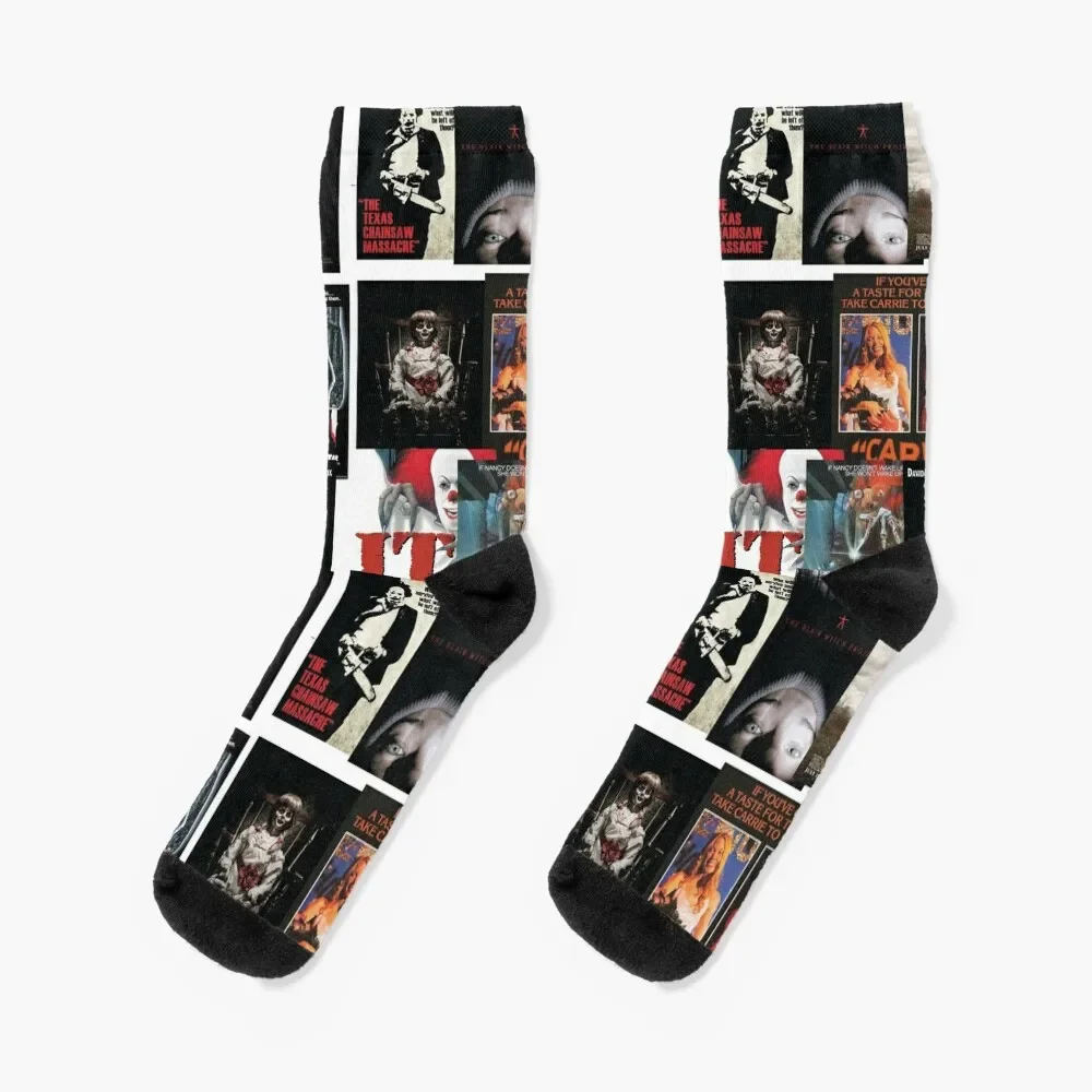 

Horror Movie posters Socks Soccer gym Man Socks Women's