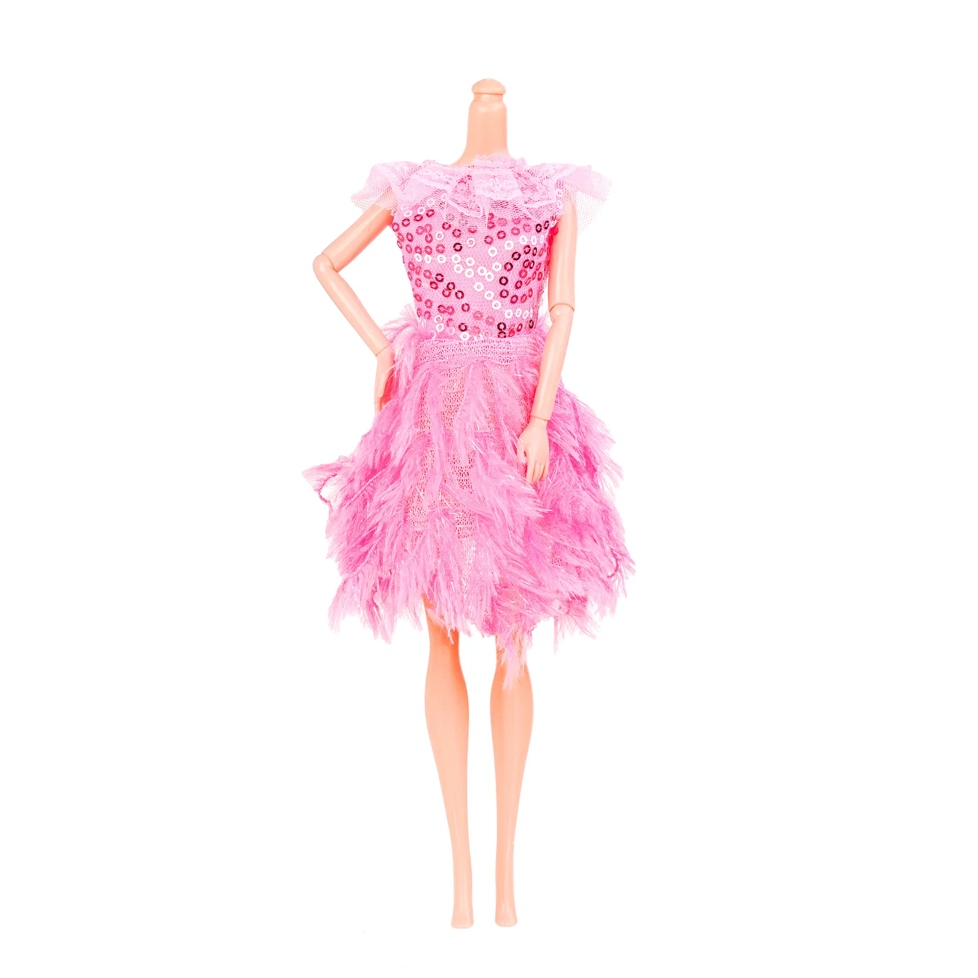 30 centimetri supermodelo bambola corpo giocattoli 1/6 bambola giunti giocattoli vegani accessori e 1/6 bambola piume vestito con frange bambini giocare a casa giocattolo