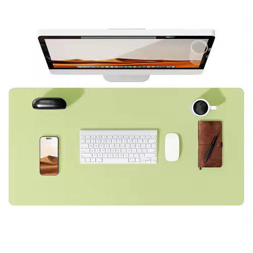Large Mouse Pad,Office Desk Mat, Leather Desk Pad Protector, Non-Slip PU Leather Desk Blotter, Laptop Desk Pad - Image 23