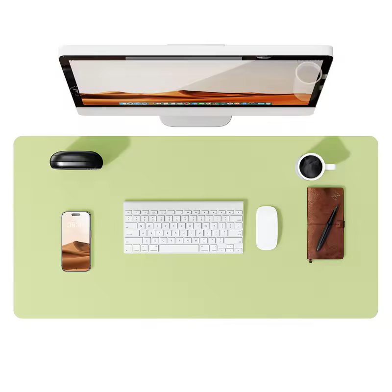 Large Mouse Pad,Office Desk Mat, Leather Desk Pad Protector, Non-Slip PU Leather Desk Blotter, Laptop Desk Pad - Image 23