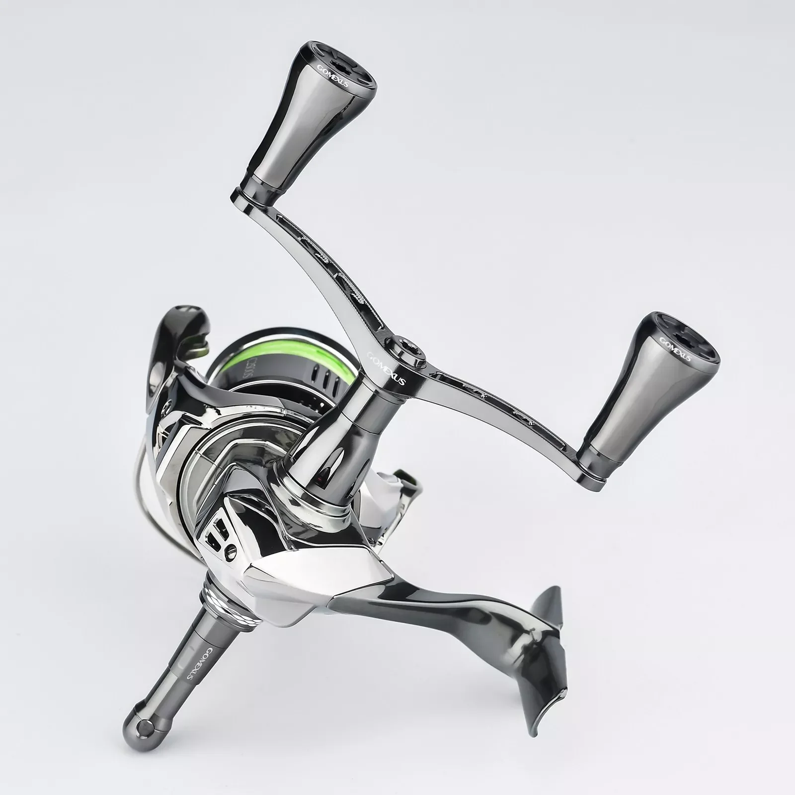 Gomexus Handle Eging Fishing 98mm reel Handle With 20mm Titanium Knob For Stella Twin Power XD Stradic Vanquish Spinng reel