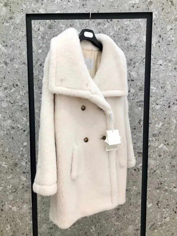 camle wool winter woman\'s short coat thicken warm cashmere coat small size short teddy bear coat for female high quality 4th