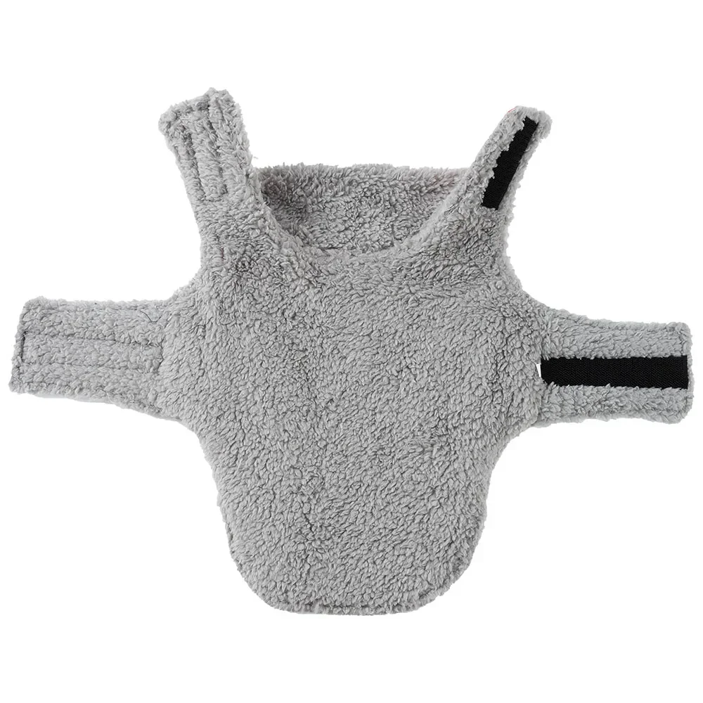 Reflektierende Haustierkleidung für kleine große Hunde, warm, verdickt, Fleece, Hundeweste, Mantel für den Winter, karierter Welpenparka mit D-Ring, Labrador – Detail 7
