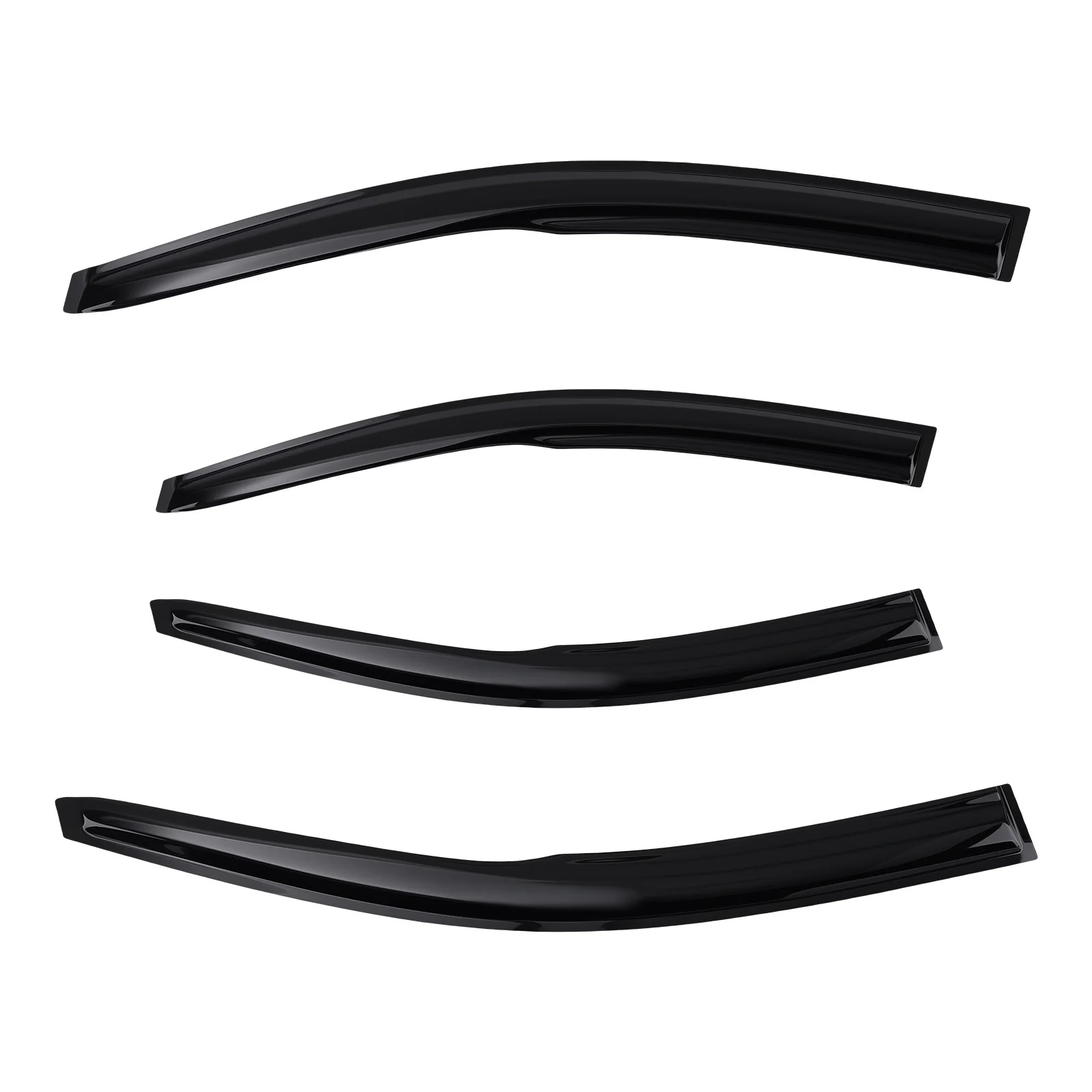 

Front & Rear Window Window Visors for Toyota Corolla 2009-2013 4Pcs Black