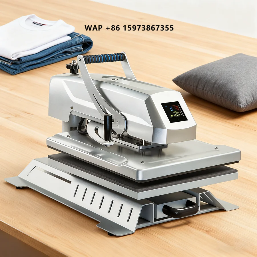 

Topjlh Sublimation Wigwag Flat Heat Press Machine T Shirt Phone Case Print Plain Easy Operate Suitable Variety of Flat Products