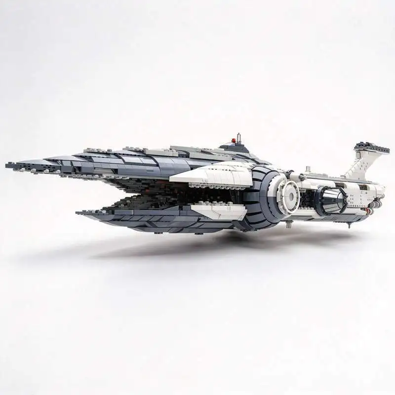 7930PCS MOC Large Scale Sci Fi Capital Battle Cruiser Model Custom Building Blocks DIY Galaxy Space Ship Display Toy Gift
