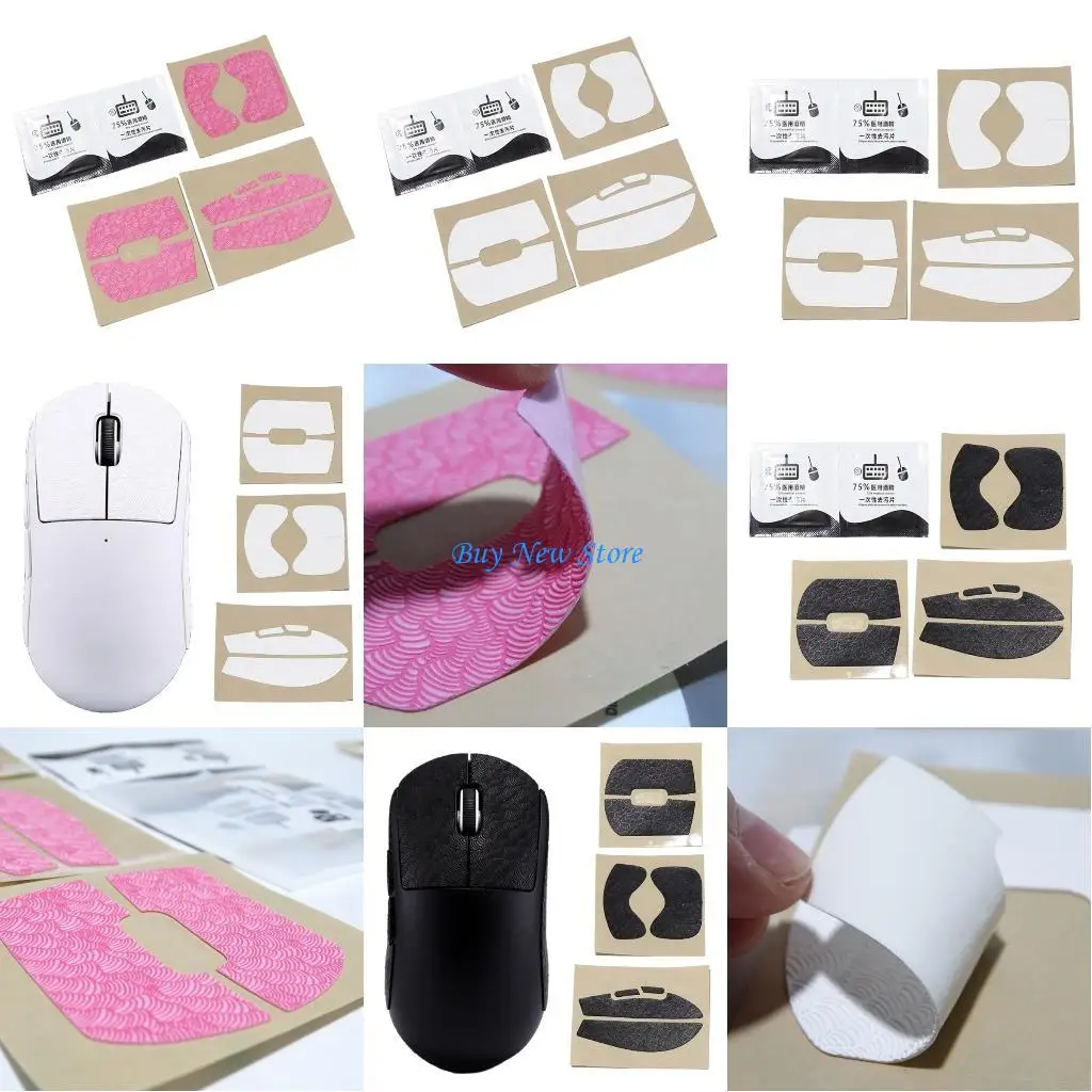 

20CE Mouse AntiSlip Grip Tape Sweat Resistant Tape Pad Mouse Side Moistures Wicking Stickers for GProX Superlight 2C