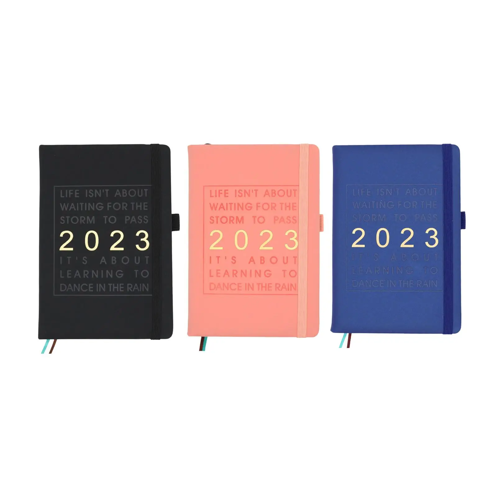 

2023 Planner Diary 164 Page Agenda Weekly and Monthly Planner Leather Cover for School