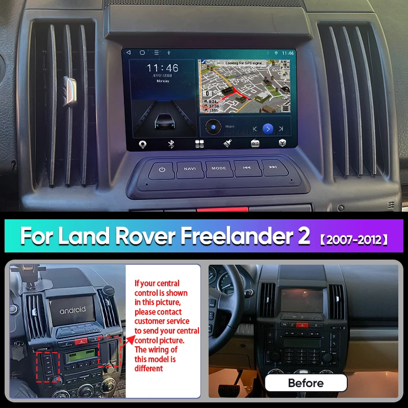 Android 13 For LAND ROVER FREELANDER 2 2006-2012 Car Radio Head Multimedia Player Car Electronics Bluetooth  DSP  BT Carplay 4G