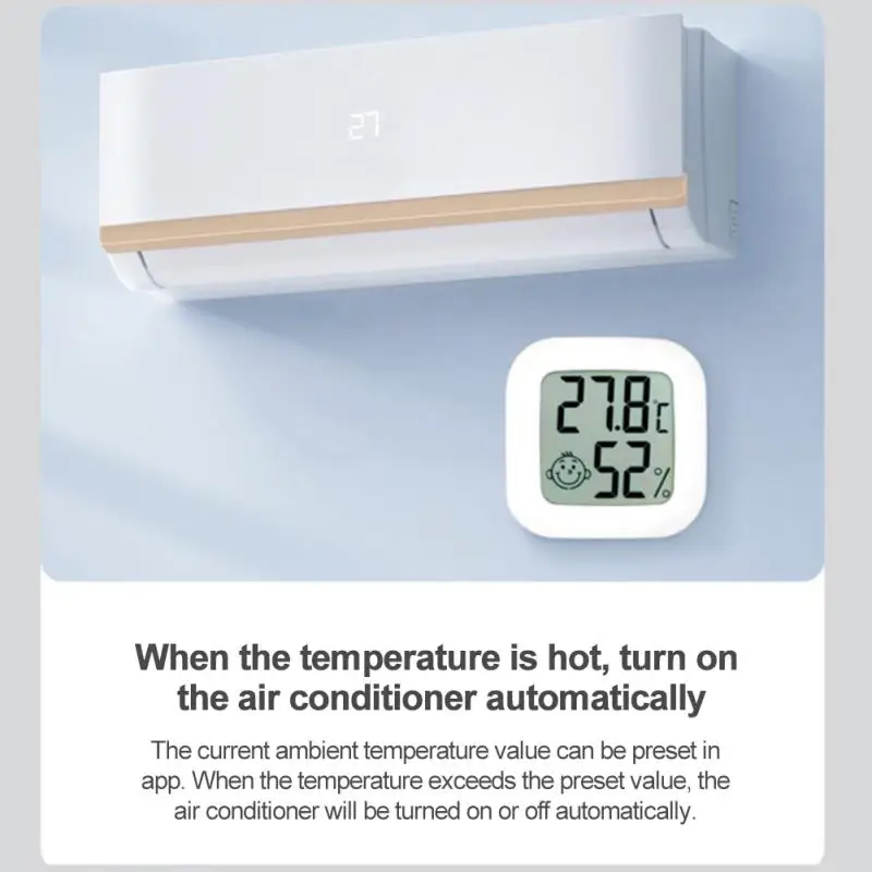 Imagem -04 - Zigbee-sensor Digital de Temperatura e Umidade Termômetro Higrômetro Tuya Wi-fi Inteligente Tela Lcd Trabalhar com Alexa Google Home