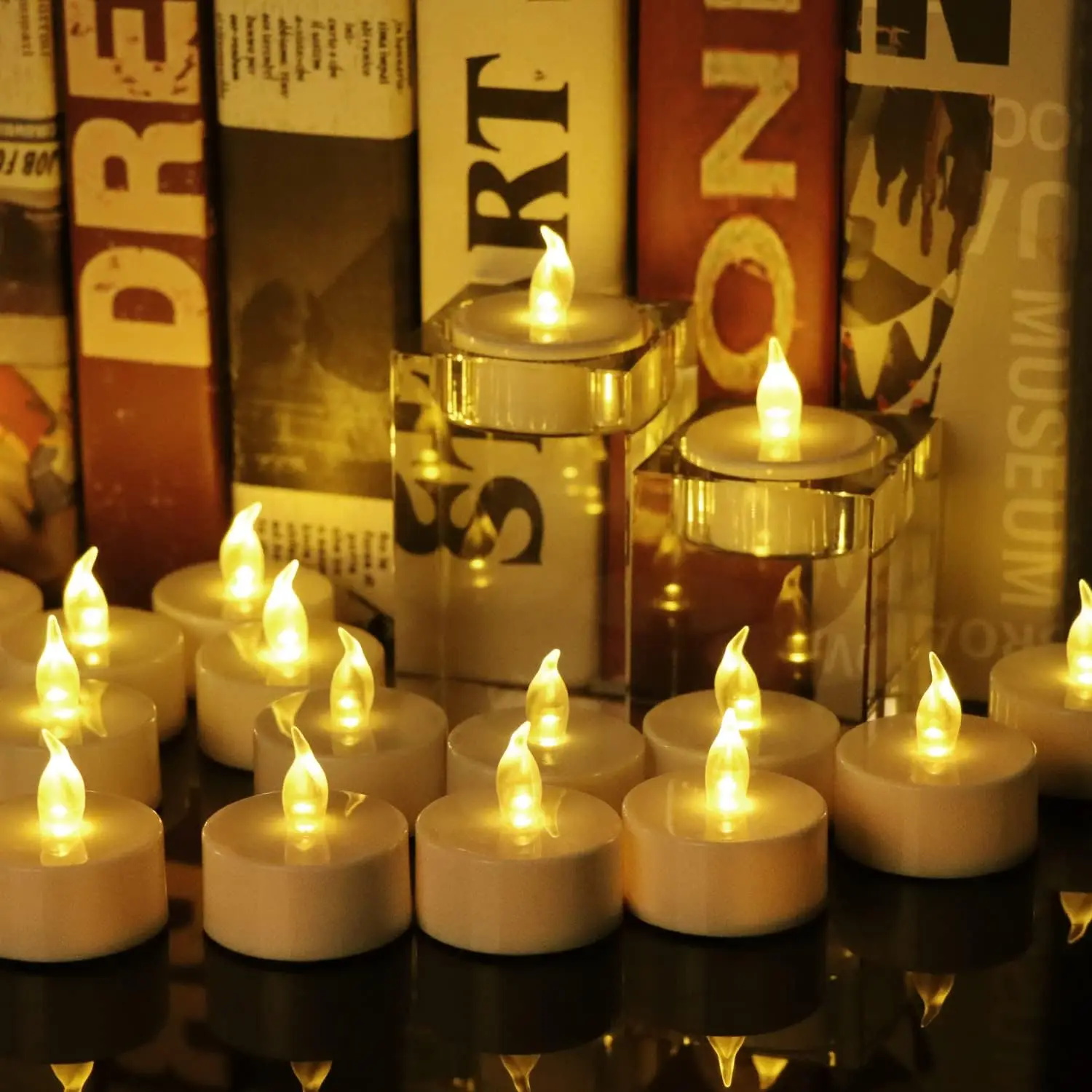 12-96 قطعة شمعة LED عديمة اللهب الإبداعية متمنيا Led الشاي ضوء دافئ أبيض عديمة اللهب شمعة هالوين زينة عيد الميلاد ضوء شمعة