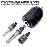 Keyless Drilling Chuck 2-13mm Converter 1/2\