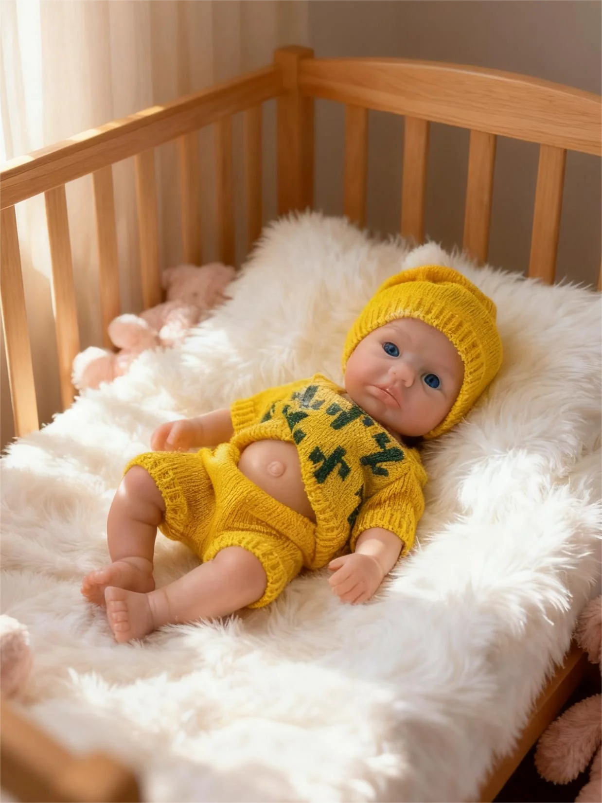 

Новая 13-дюймовая мягкая на ощупь кукла Loulou Reborn для маленьких девочек, силиконовая реалистичная кукла ручной работы для новорожденных, подарки для детей