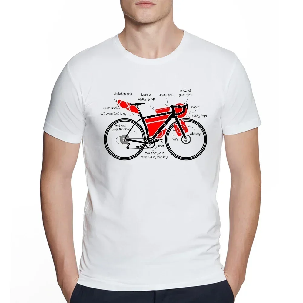 Summer Men T-shirt Downhill Biking Print Casual Heartbeat Stimulation Exercise Male Harajuku Tshirt  Men Clothing