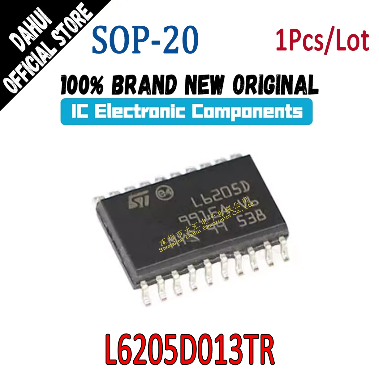 

L6205D013TR L6205D L6205 SOP-20 Dc brush motor driver chip IC new original