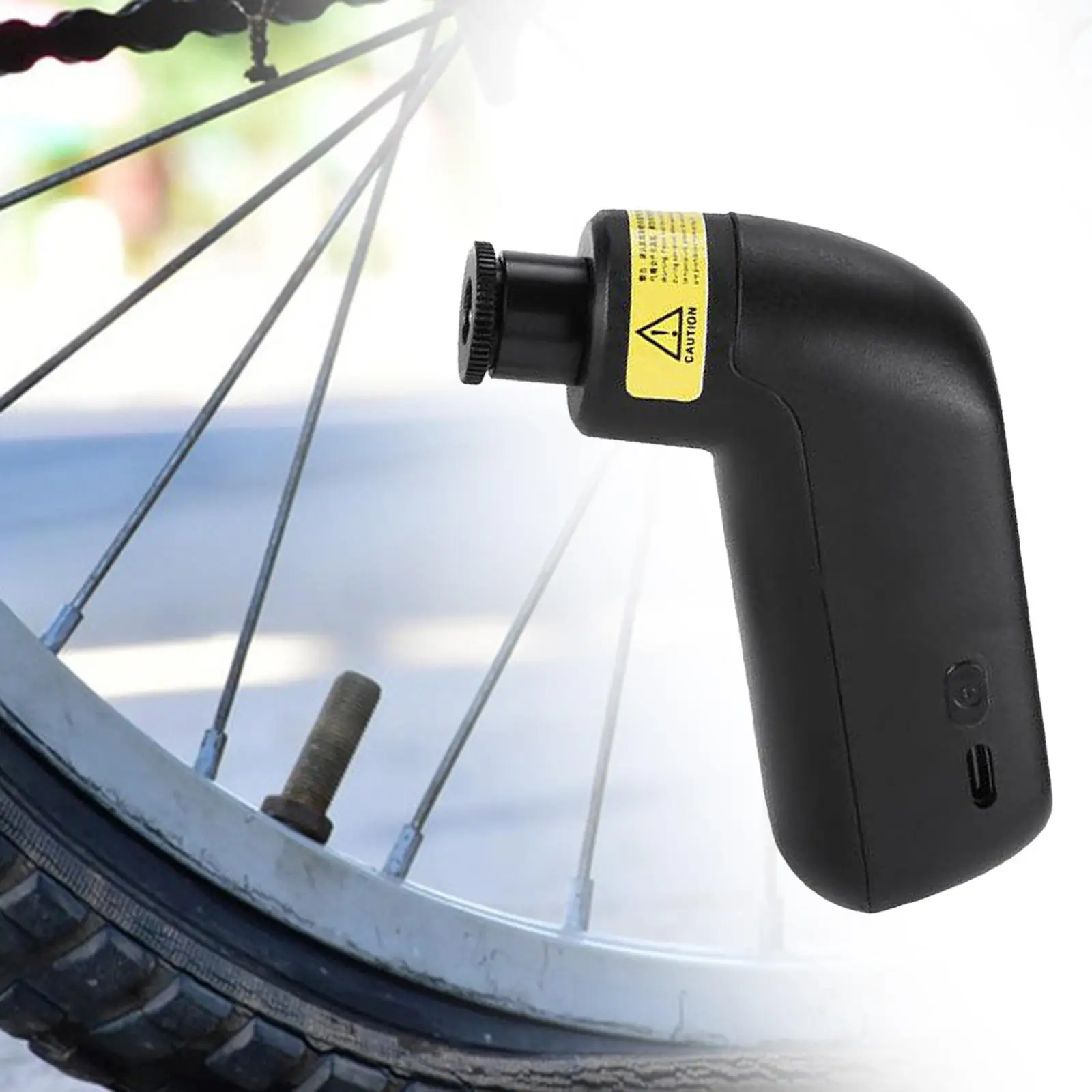 Bike Tire Inflator Electric Bike Air Pump Small Lightweight Versatile Compact Part Cycling Accessories for Outdoor Activities