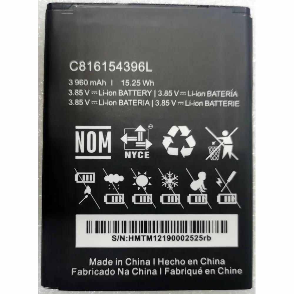 

3.85V 3960mAh 15.25Wh Original BLU C816154396L Mobile Phone Replacement Battery