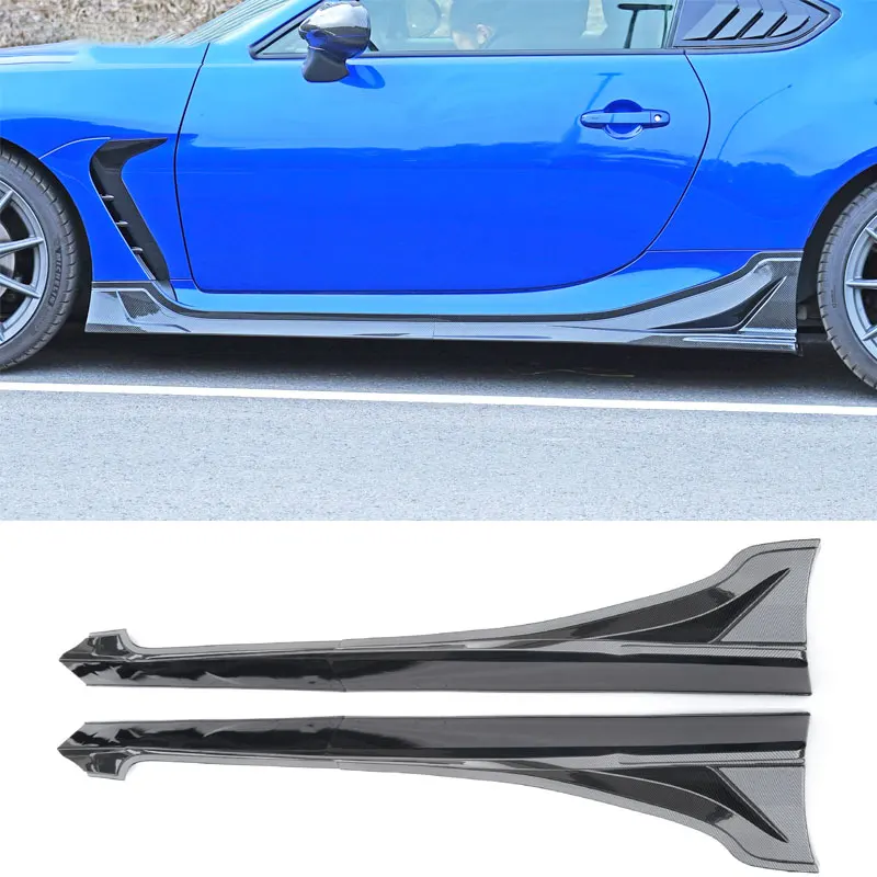 車用サイドスカート4ピースウィングレットスプリッターリップサイド
