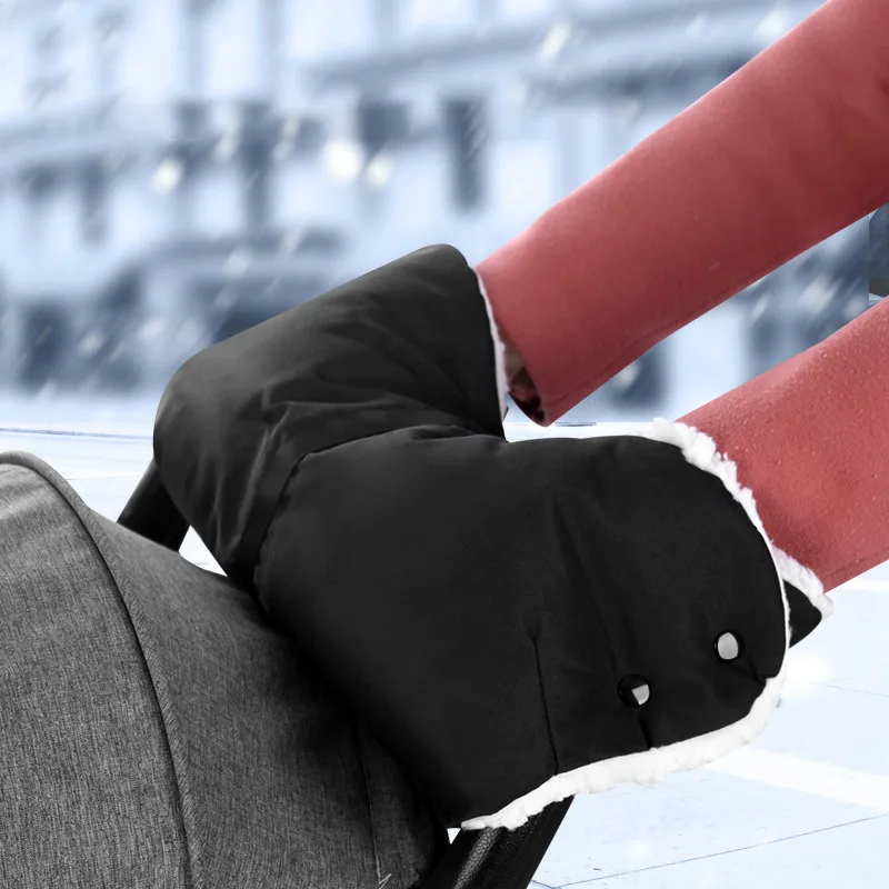 

1PC Universal Winter Warm Stroller Gloves Windproof Newborn Baby Push Chair Glove Baby Stroller Accessories Handlebar gloves