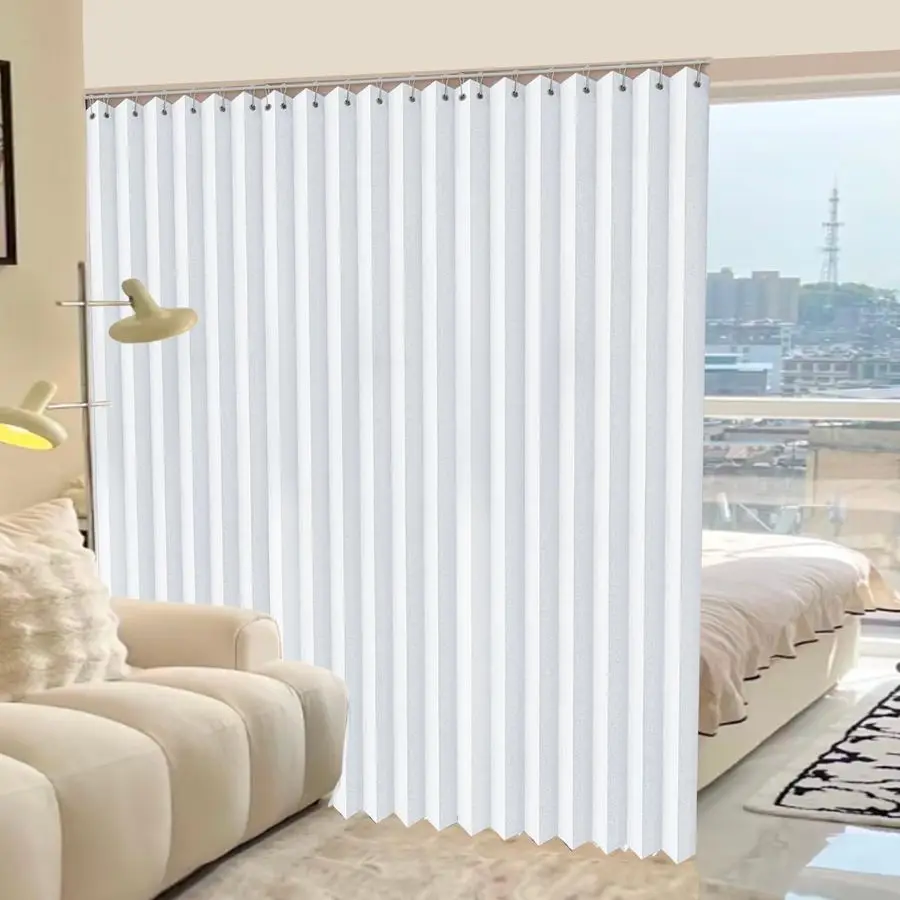 

Дверь 10084 дюйма, водонепроницаемая штора для открытого шкафа, разделитель комнаты, белая, 1 панель