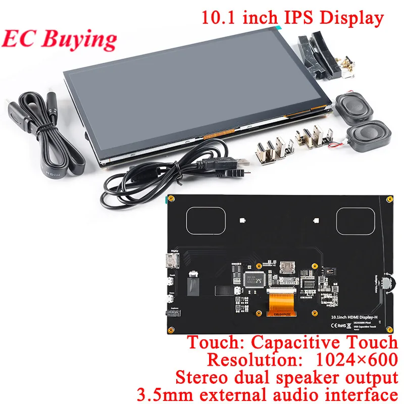 HDMI capacitief resistief touchscreen LCD-scherm 3,5 "4" 5 "7" 10,1 "inch 1024*600 800*480 voor Raspberry Pi win7/win8/win10