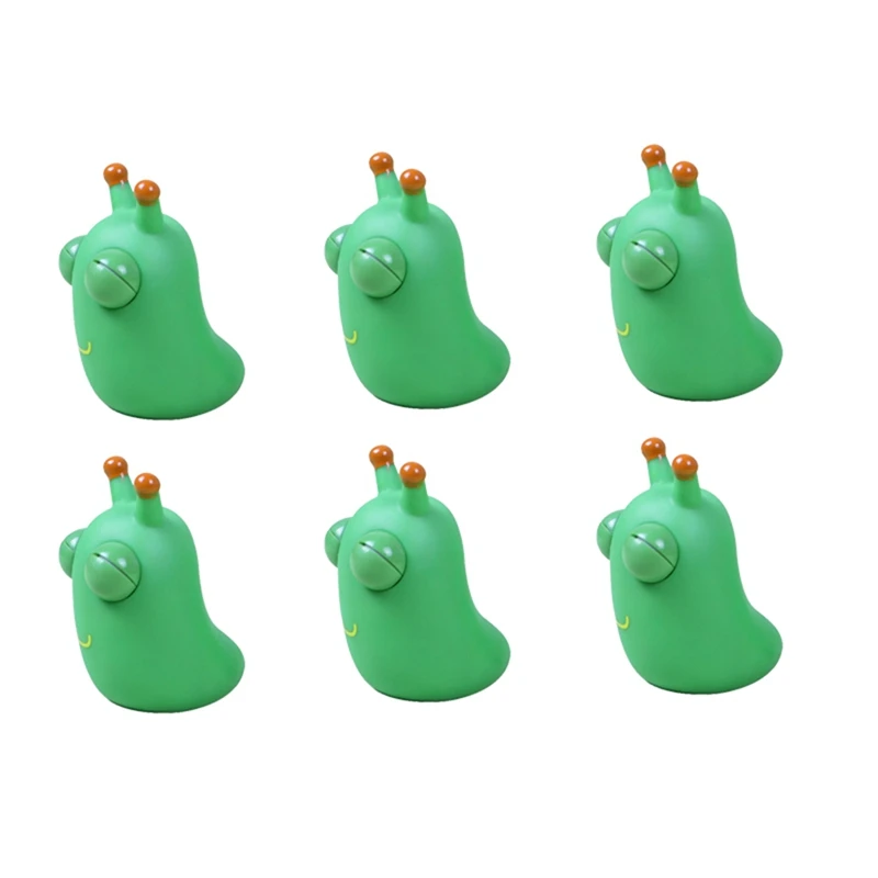 6Pack Green Bug Toys Popping Out Eyes Squeeze Fun Children's Sensory Fidget Toys Used To Relieve Stress, Anxiety, Autism Durable