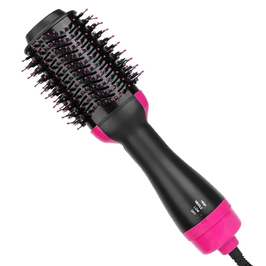 

Hot Hair Brush 4 In 1 Hair Dryer Volumizer Brush Dryer Comb For Straightening Curling Drying