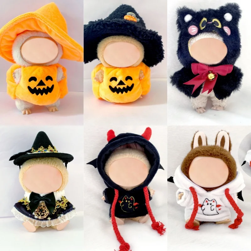 

Blind box doll clothes 17 cm, Halloween festival doll clothes, pumpkin set, witch set doll clothes