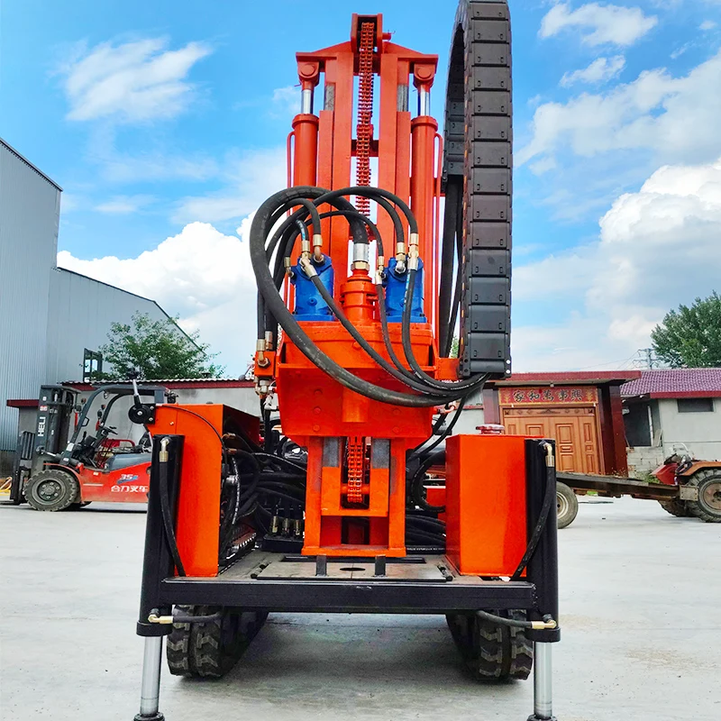 

Индивидуальная буровая установка для глубоких скважин 200 м, гусеничный дизельный гидравлический эффективный буровая машина для бурения водяных скважин