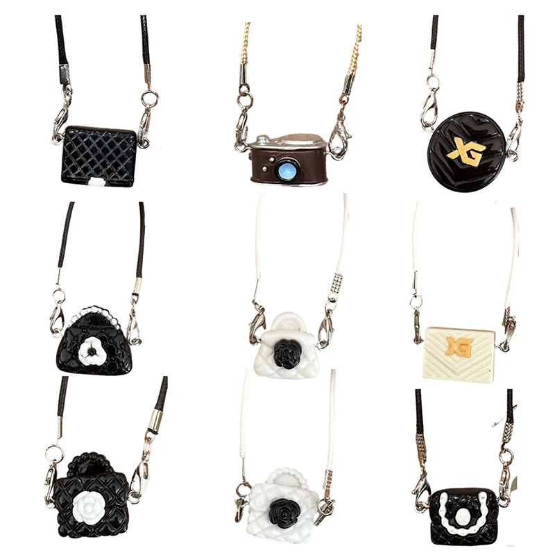 

SX 1pc for 17cm new Doll Accessories Dollhouse Hanging Neck Accessories Key Chain schoolbag Mini Doll bag Dress Up Plush Toy