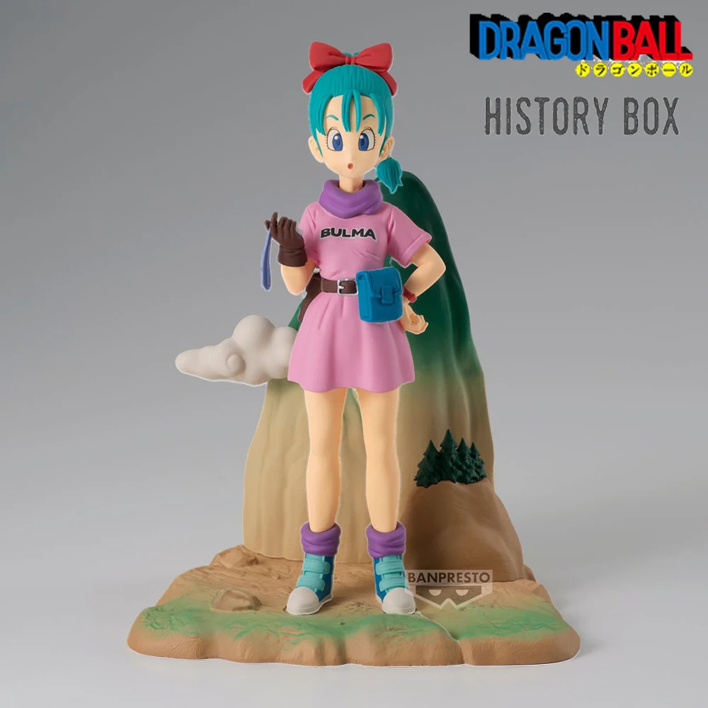 الأصلي حقيقية الشكل BANPRESTO صندوق التاريخ لعبة دراغون بول بولما أنيمي الشكل 13 سنتيمتر محاصر تحصيل نموذج اللعب حلية الهدايا