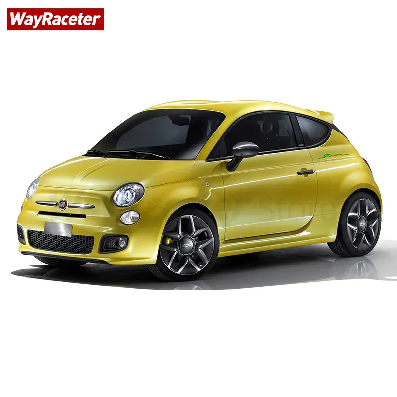 2 Pcs Door Side Fender Body Graphics Reflective Vinyl Decal For Fiat 500 Abarth Sport 595 695 500e 500c 500x 500s Accessories