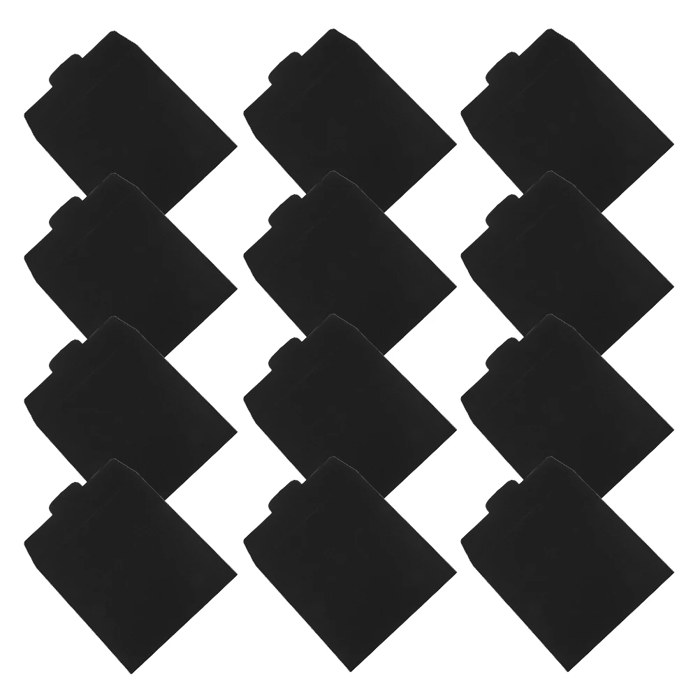 

12Pcs Document Organizer Pouch Black Cd Dvd Storage Bag Paper Inner Sleeves for Burning Music Blank Discs Wedding Invitations