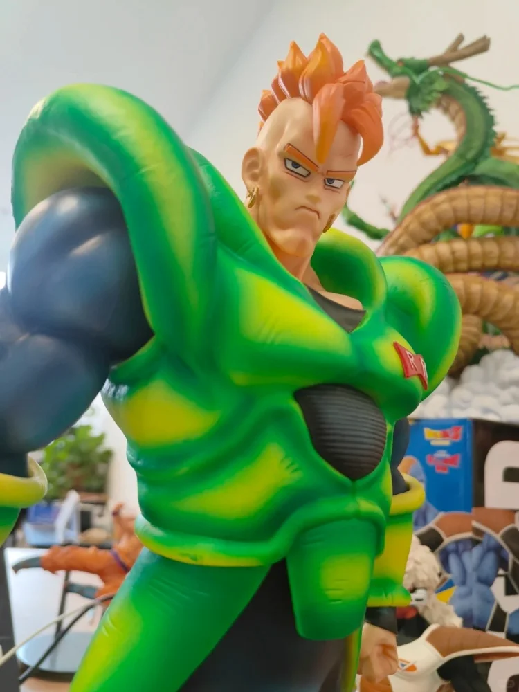Figurka Anime Dragon Ball Z Android 16 GK, Model Kolekcjonerski z PVC, Figurka Akcji, Ozdoby, Zabawki dla Dzieci, Prezent na Urodziny