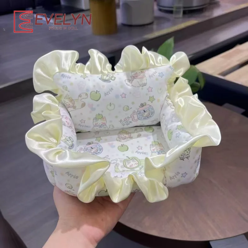 エブリン コットン人形用ソファ 10cm 20cm コットン人形用ベッド 人形用ハウス用品