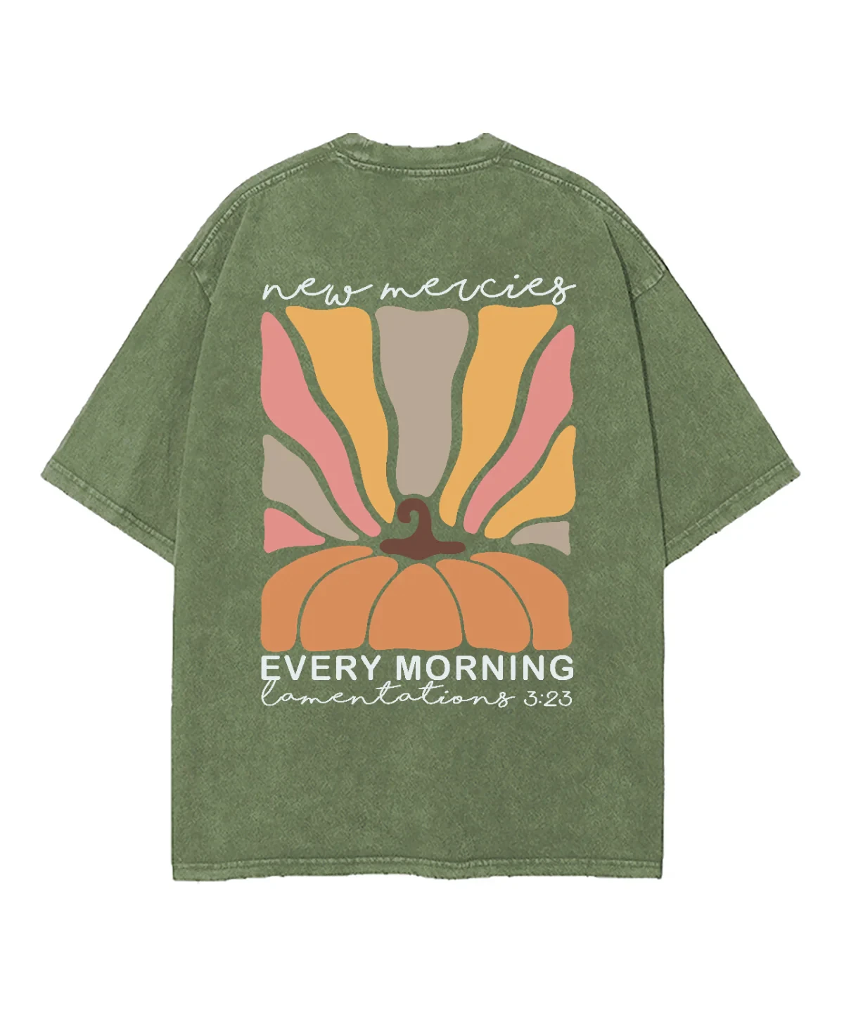 

Футболка New Mercies Every Morning Double Sided Washed Christian – Soultt