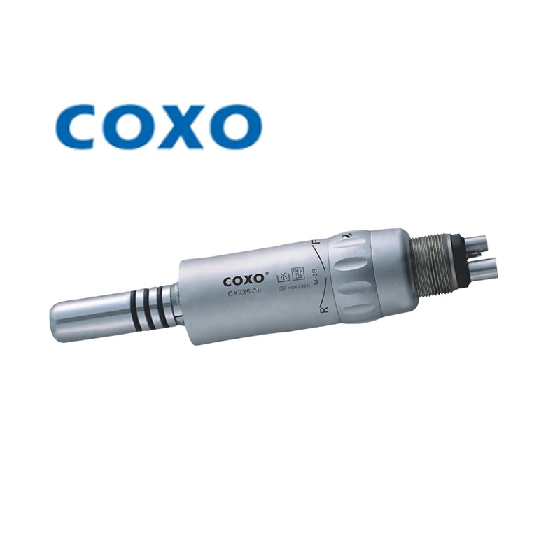 COXO Dental Low Speed Inner Water Air Motor Straight Handpiece 4 or 2 Holes 20000rpm CX235 M-3B Dentistry Equipment