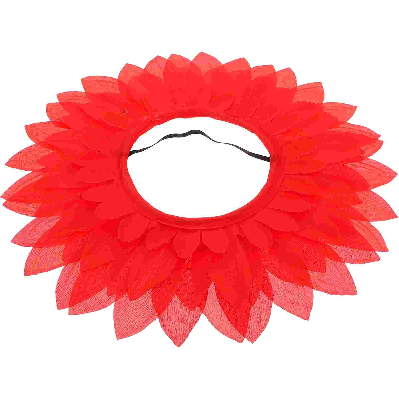 

Sunflower Costume Adult Children's Hat Halloween Head Cap for Party Red Headband