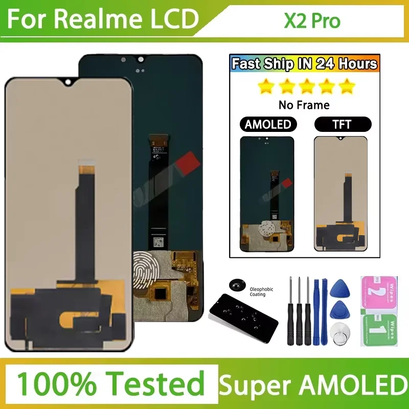 TFT/AMOLED pour Realme X2 Pro RMX1931 LCD écran tactile numériseur pour Realme X2Pro affichage pièces de rechange