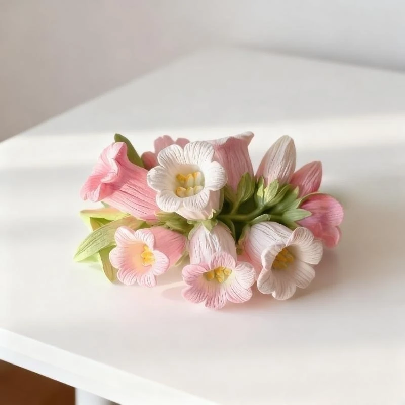 

3D Mini Flower Shaped Aromatherapy Gypsum Crafts Home Decoration Silicone Mold Handmade Plaster Ornament Mould