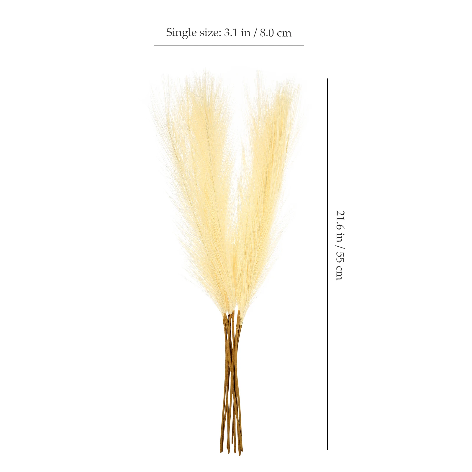 

50pcs Artificial Short Faux Pampas Branches Home Decoration Preserved Decor Fake Plant For Vase Diy Wedding Party